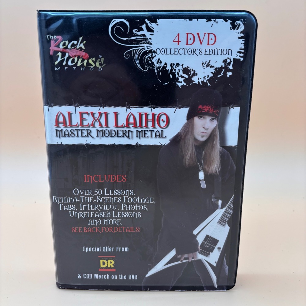 Alexi Laiho Master Modern Metal 4 DVD Collector's Edition Rock House Method
